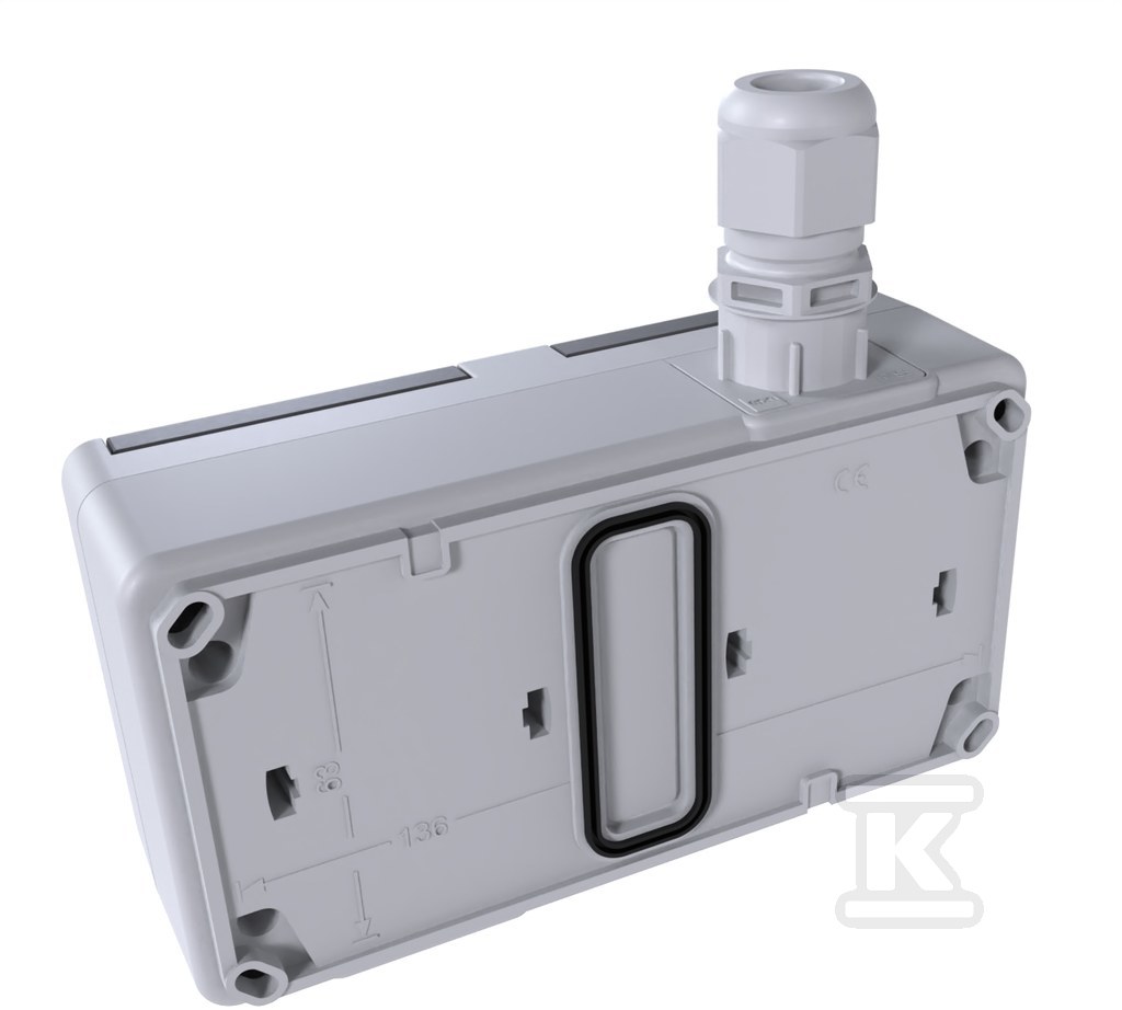 Surface-mounted socket N/T, double with - 5042-65